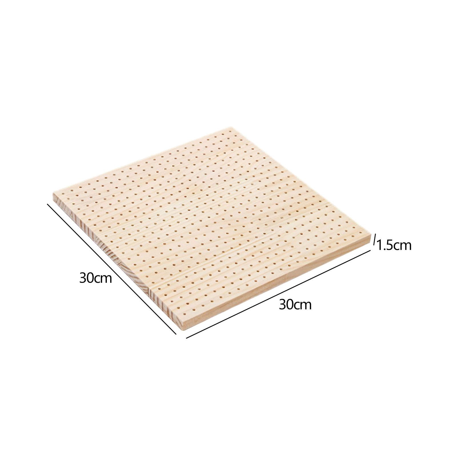 Crochet Blocking Boards Pegboard for Crochet Blocking Crochet Supplies Wooden Board with Pegs for Granny Squares Needlework Knit Purse Bags 30cmx30cm