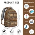 thumbnail image 6 of Boho Style Laptop Backpack - 17 Inch Computer Compartment & Organizational Pockets | Heavy Duty Tribal Print College Backpack for Women, Men, Teens, Campus & Commuter, 6 of 6
