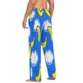 thumbnail image 6 of Bananas and Sky Men's Lightweight Pajama Bottoms Stretch Elastic Waist Side Pockets Spring Fall, 6 of 7