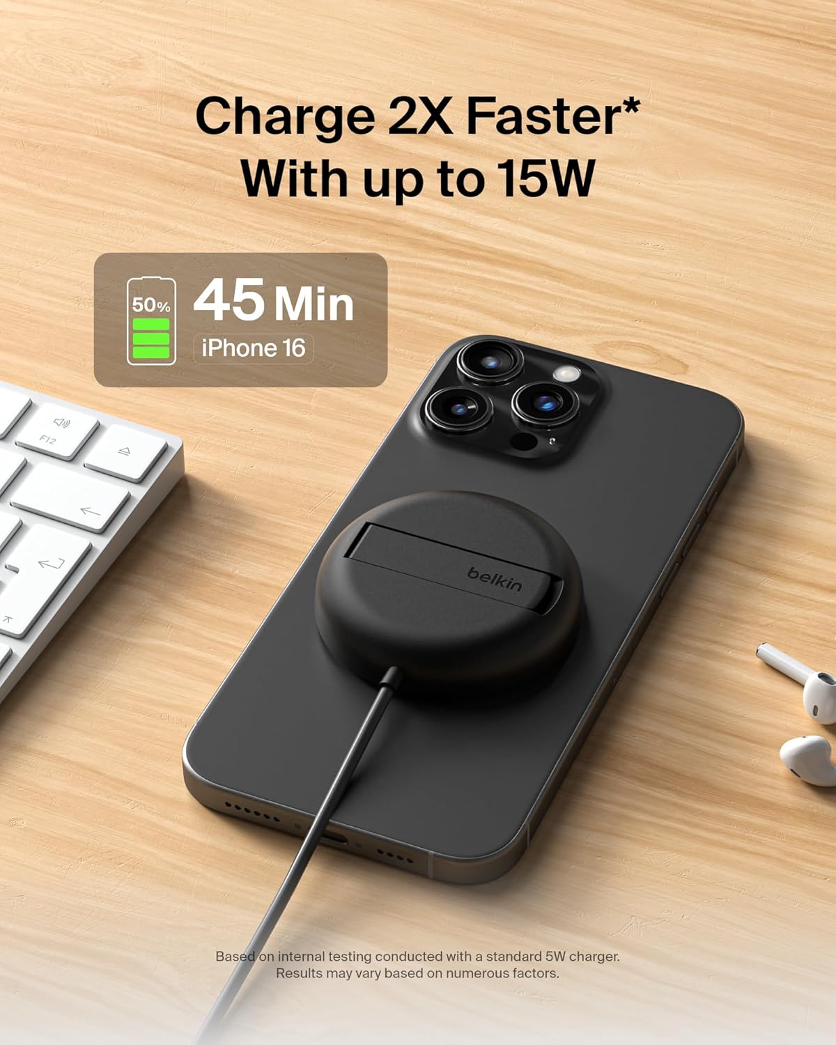 Belkin BoostCharge Pro Magnetic Wireless Charging Pad photo 4
