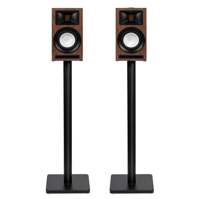 Fluance Ri71 Reference Powered Bookshelf Speakers with High Performance AMT Tweeters, 5" Drivers, 120W Amplifier for Music, Turntable, TV, PC - HDMI, Bluetooth, RCA & Subwoofer Out with Speaker Stands