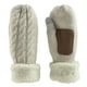 thumbnail image 1 of Guantes de invierno para mujer con forro cálido, tejidos de lana cómodos, guantes gruesos con pantalla táctil, cubierta de lana tejida, 1 of 5
