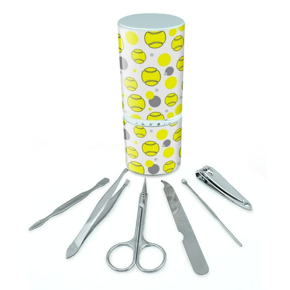 Cartoon Tennis Ball Manicure Pedicure Grooming Beauty Care Travel Kit