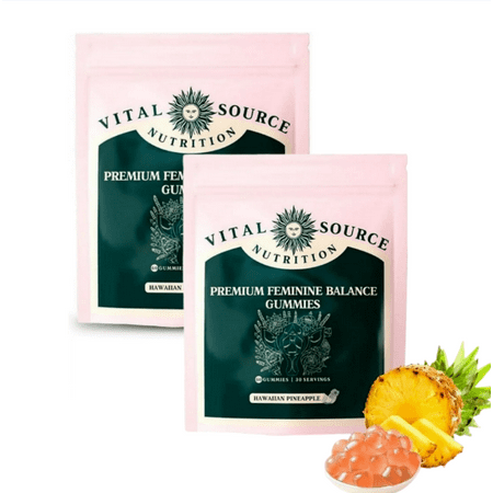 Pineapple-Flavored Women's Probiotic Gummies - 120 Count (2 Packs) - Supports pH Balance & Gut Health - Easy Daily Supplement