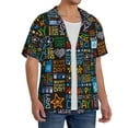 thumbnail image 4 of Sigee Happy Father Day Print Men's Shirts Casual Button Down Short Sleeve Summer Beach Shirt Hawaiian Vacation Shirts Tee Shirt-X-Large, 4 of 7