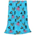thumbnail image 2 of Rateoe pirate Octopus Print Fuzzy Fleece Throw Blanket Extra Large,Super Soft,Fluffy and Warm Blankets for Couch,Bed,All Season Use-60"x50", 2 of 7