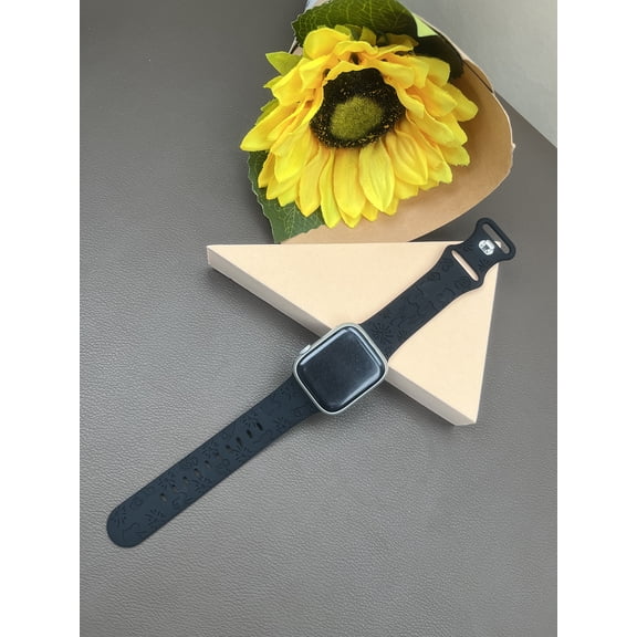 Jetika Silicone Band Compatible with Apple Watch Bands 40mm 38mm 41mm 44mm 45mm 42mm 49mm Women Men,Soft Wristband Waterproof Replacement Sport Strap for iWatch Bands Series 9 8 7 6 5 4 SE Ultra