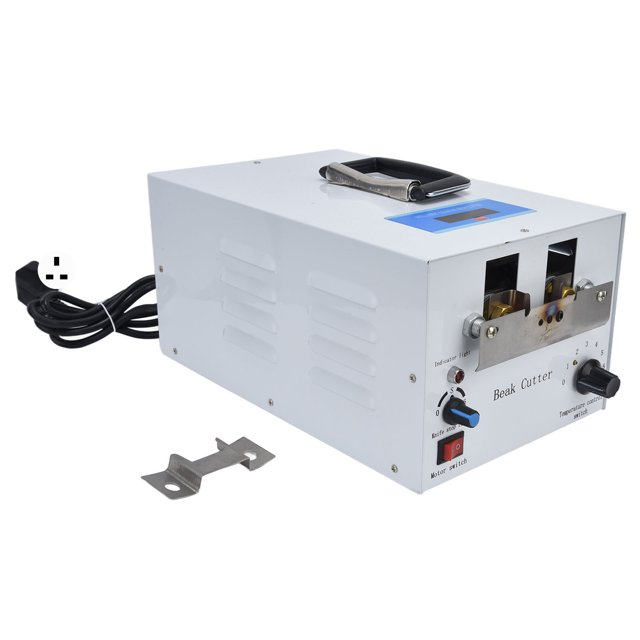 Máquina eléctrica para cortar la boca de pollo, máquina automática para cortar la boca, tipo conteo, enchufe del Reino Unido, 220V