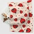 thumbnail image 6 of Pofeuu Red Ladybug Print Puppy Blanket,Dog Blankets,Pet Blanket Cozy Cat Blankets for Indoor Cats, Fuzzy Pet Blanket for Kitten Doggy Dog Blankets-Small, 6 of 8