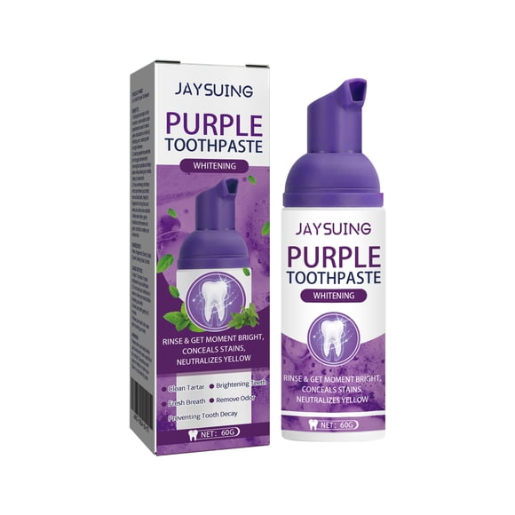 Pasta de dientes blanqueadora de dientes morada Jaysuing
