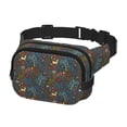 thumbnail image 2 of Fotbe Deers In The Forest 1 Cangurera Cuadrada con Estampado de Doble Capa, Bolsa de Cintura Ajustable Mini para Hombres y Mujeres, 2 of 9