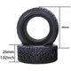 thumbnail image 4 of LINLIN 4 piezas RC 1:10 Rally Car 68 mm Neumáticos de goma Llantas de plato duro Hex 12 mm Compatible con 1/10 RC On Road Flat Run Car Tamiya CC01 Axial Scx10 Traxxas HPI Neumáticos Piezas, 4 of 6