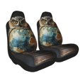 thumbnail image 2 of Honeii Owl Globe Sculpture for Car Seat Covers Full Set, Seat Covers for Cars, Car Seat Protector Waterproof, Leather Car Seat Cushion-1, 2 of 9