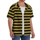 thumbnail image 2 of Fotbe Gold Glitter Camisa Estampada de Manga Corta para Hombre, Casual de Verano, Estilo Playero, Sin Arrugas-4X-Large, 2 of 5