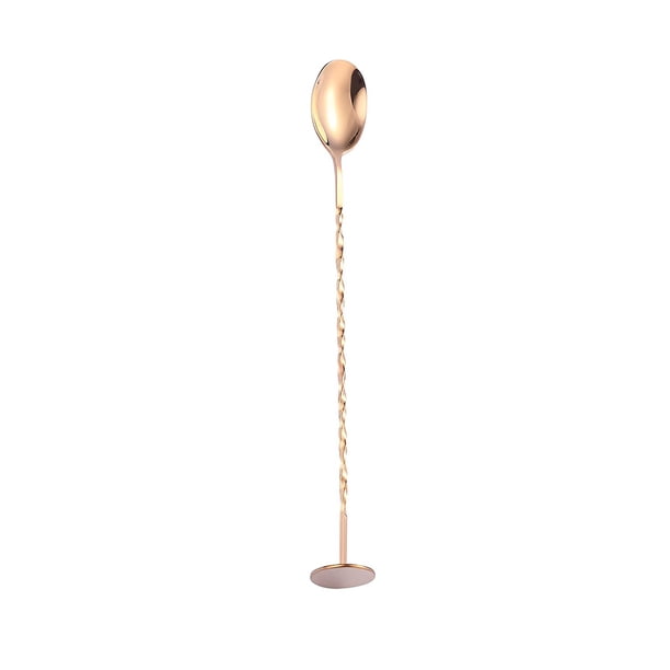 Monstrate Cuchara mezcladora retorcida, agitador en de mango largo, cucharaditas, vajilla, accesorios de Bar para barman, doméstico Mostrada Oro rosa Monstrate HA084345-03
