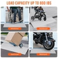 thumbnail image 3 of Huisuilinss Rise Door Threshold Ramp with Updated Fixable Screws, Rise Threshold Ramp Doorway for Home Steps, Aluminum Door Entry Ramps for Wheelchair and Scooter, 800LBS Load Capacity, 3 of 6