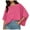 Hot Pink, variant on Hiiyo Women's Short Batwing Sleeve Loose T-Shirt Solid Casual Soft T Shirt, Sizes S-XXL