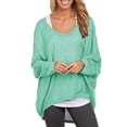 thumbnail image 1 of HIMONE Chandail-Over Ample pour Femmes, Manches Longues, Manches Chauve-Souris, Automne, 1 of 2