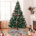 thumbnail image 7 of Yiaed Roses Mixed Zebra 1 Print Christmas Tree Skirt , Tree SkirtsTree Mat for Christmas Winter Holiday Indoor Decorations-48", 7 of 7