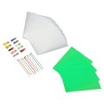 thumbnail image 1 of Heat Shrink Film Sheets Kit, DIY Shrink Plastic Kit Gold Keychain Silver Ear Hooks Interesting Bead Chain  For Crafts, 1 of 8