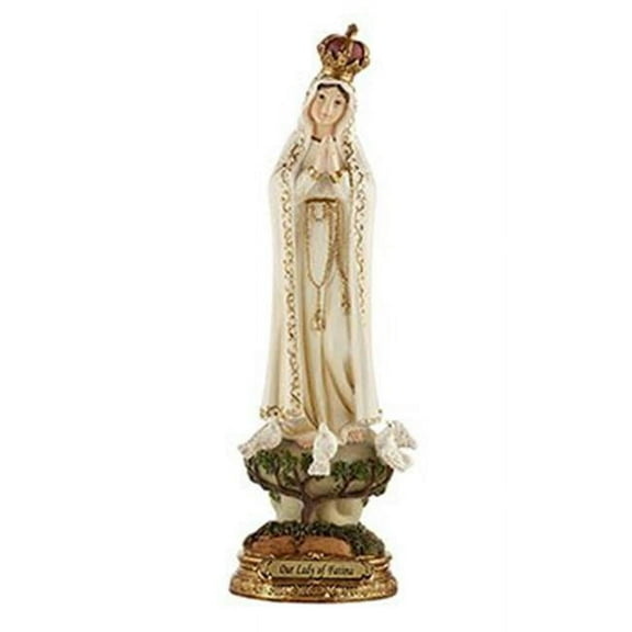 Christian Brands B2348 8 in. Our Lady of Fatima Statue, English