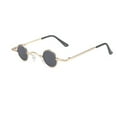 thumbnail image 1 of Sonducket Mini gafas de sol, protector de ojos, gafas Retro, regalo dulce de moda, diseño elegante, suministros atractivos para niños, equipo Lentes Dorado/Gris, 1 of 6