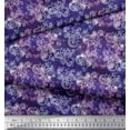 thumbnail image 3 of Soimoi Purple Poly Georgette Fabric Star,Circle & Swirls Abstract Fabric Prints By Yard 42 Inch Wide, 3 of 3
