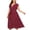 Hot Pink, variant on asdoklhq Skirt for Women Plus Size,Plus Size Polka Dot Print Dress Button Lace-up Waist V-neck Skirt