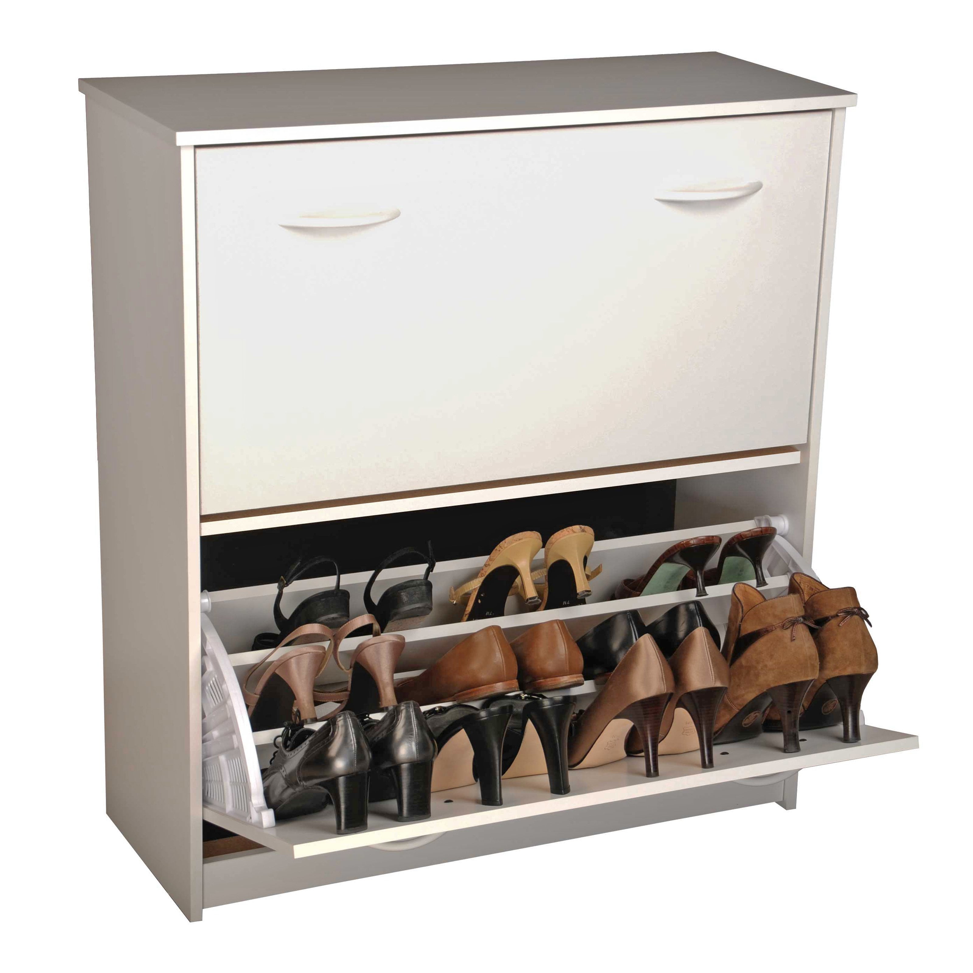 Venture Horizon Double Level Shoe Storage Cabinet Walmart