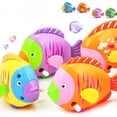thumbnail image 1 of Newborn Baby Children Plastic Clockwork Toy Cute a bath Colorful Fish Moving Tails Fish Wind Up Toy, 1 of 6