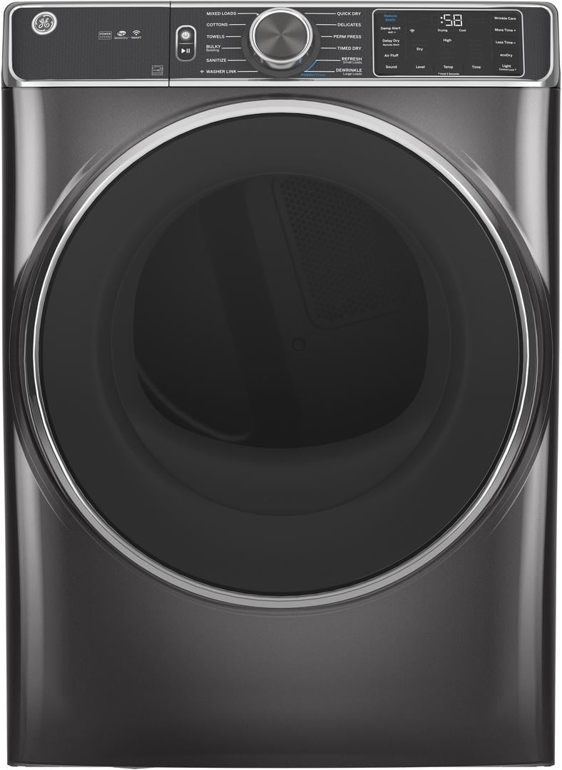 "GE GFD85ESPNDG 28"" Front Load Electric Dryer with 7.8 cu. ft