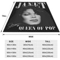 thumbnail image 5 of Janet Music Jacksson Flannel Blanket Air Conditioning Blanket Nap Blanket Sofa Throw Blanket Throw Blankets 50"X40", 5 of 6