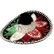 Alondra's Imports Mexican Flag-Colored Sombrero For Party Or Decorations (Fiesta, Birthday, Taco Night, Loteria Mexican Themed Party Supplies, Cinco De Mayo Toy Decorations, Favors, Wedding)