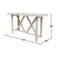 thumbnail image 3 of International Concepts Bar Height Natural Unfinished Wood Table, 3 of 11
