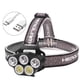 thumbnail image 1 of Lámpara De Escritorio Linterna de antorcha de la cabeza de la cabeza de la cabeza del sensor LED impermeable Linterna recargable, 1 of 6
