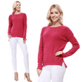 thumbnail image 4 of YEMAK Women's Long Sleeve Crewneck Lightweight Casual Soft Knit Pullover Sweater MK8015-DOR-L, 4 of 7