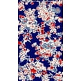 thumbnail image 4 of Challis Rayon Printed Shelly, Floral Peonies Dress Sewing Fabric (BLACK/BERRY/GREY, ByYard), 4 of 4