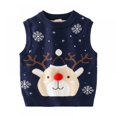thumbnail image 1 of MesaSe Gilet Pull Appliqué Renne Rouge pour Garçons et Filles, 1 of 6