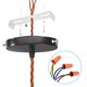 thumbnail image 4 of Kit de soporte de montaje universal para luminarias Uxcell de 95mm (3.7") con placa de luz de techo, soporte de montaje en pared con tornillo para candelabros y luces colgantes, 4 of 7