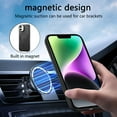 thumbnail image 4 of Cutyskin PU Leather Phone Case for iPhone 11 with Magnetic Car Mount & Wireless Charging – Skin-Feel Luxury Shockproof Screen Camera Protection Cover for iPhone 11, Black, 4 of 9
