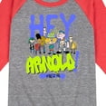 thumbnail image 3 of Hey Arnold! - Retro Arnold Since 96 - Toddler And Youth Raglan Graphic T-Shirt, 3 of 6