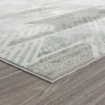 thumbnail image 4 of LR Home Martha Annie Gray/Blue Modern Geometric Polyester Area Rug, 5'3" x 7'3", 4 of 6