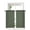 Green, variant on Pure Azureblue Curtains 45 Inch Length,Sheer Curtains for Bedroom Living Room Window Contemporary Solid Color Minimalist Art Rod Pocket Drapes Kitchen Curtains Small Half Window 42"x45" 2 Panels