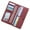 1-Wine red, variant on Wallets for Women Ultra Slim Thin Leather RFID Blocking Credit Card Holder Bifold Long Ladies Wallet Billfold Clutch