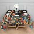 thumbnail image 3 of Red Mushroom Frog Black Pattern Square Tablecloth,Waterproof Square Table Cover,Wipeable Spillproof Washable Table Cover for Home Kitchen Party Decor 42"X42"(107x107cm), 3 of 6