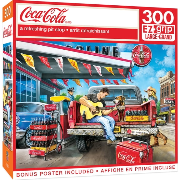 MasterPieces 300 Piece EZ Grip Jigsaw Puzzle - Refreshing Pit Stop - 18"x24"
