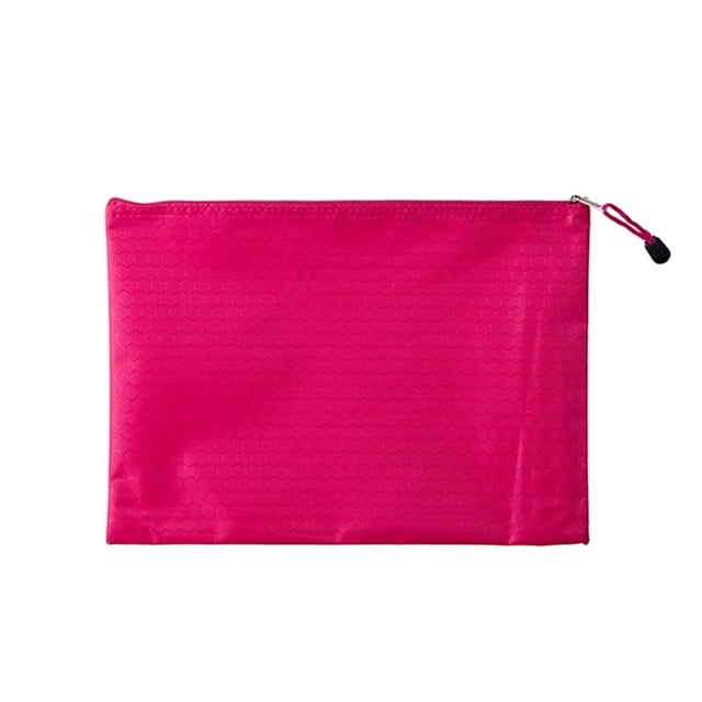 Nvzi 3 bolsas de archivo con cremallera impermeables tamaño A6, bolsas para documentos de oficina con patrón de fútbol, bolsa de categoría de archivos, 9 x 4,5 pulgadas, rosa