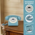thumbnail image 4 of Retro Bluetooth Landline Phone with Handset, New Bluetooth Rotary Phone with USB Rechargeable, Cute Retro Decor Phone Support Hands Free Call & Music Playback for Home Bedroom & Office, 4 of 9