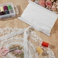 thumbnail image 4 of 10 yardas de cinta blanca con botones a presión, broches de plástico para coser, tiras de broches., 4 of 9