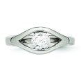 thumbnail image 4 of Stainless Steel Polished CZ Ring 8 Size, 4 of 7